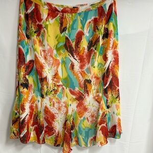 Orchid vibrant fully lined midi skirt 4X Russell Kemp